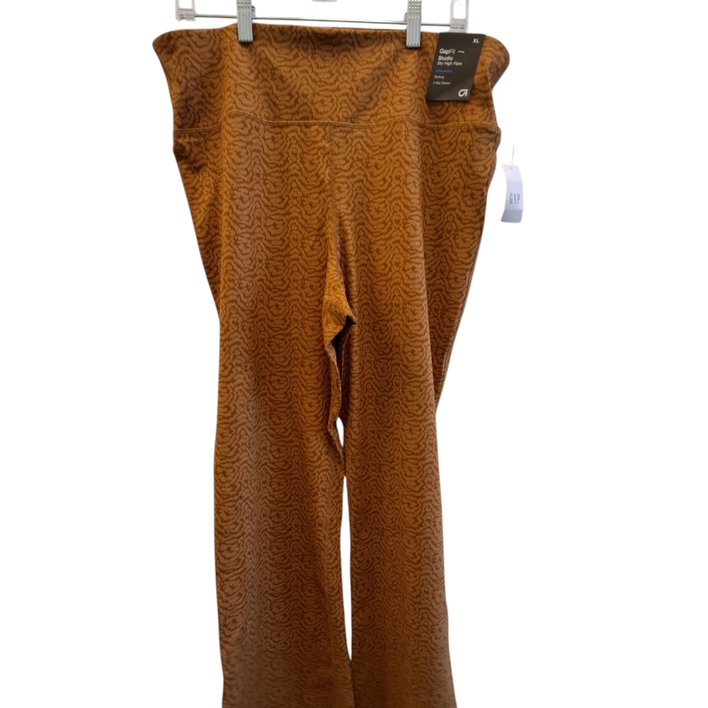 Gap Brown Patterned Women's Pants Sky High Rise N… - image 4